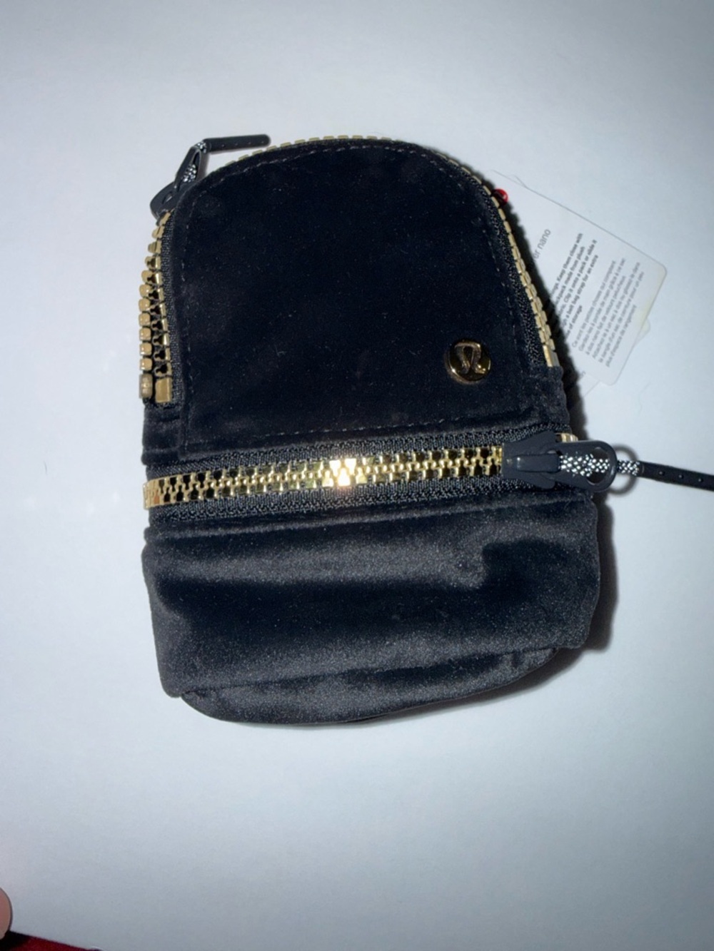 lululemon athletica Mini Backpack Keychain in Black with Gold Hardware - Picture 5 of 11